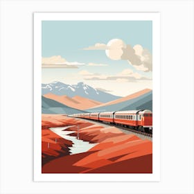 The West Highland Line Scotland 3 Hiking Trail Landscape Art Print
