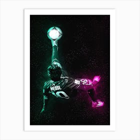 Lionel Messi Bicycle Kick Volley Art Print