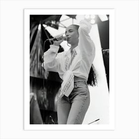 Sade Live Aid Concert At Wembey Art Print