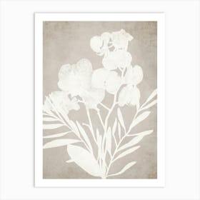 Rustic Neutral Floral Art Print