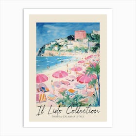 Tropea, Calabria   Italy Il Lido Collection Beach Club Poster 2 Art Print