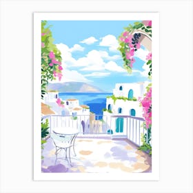 Capri, Italy Colourful View 2 Art Print