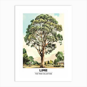 Lime Tree Storybook Illustration 2 Poster Art Print