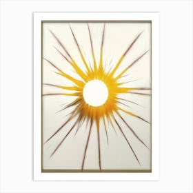 Sunburst Symbol Abstract Painting Art Print