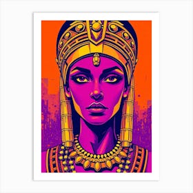 Creative Light Color Cleopatra Illustration Art Print