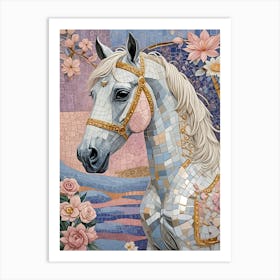 Mosaic Horse Art Print