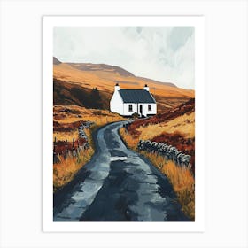 Road To Scotland, Minimalism Art Print