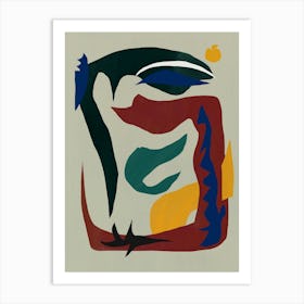 Abstract Painting cut out 05 Art Print