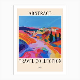 Abstract Travel Collection Poster Italy 8 Art Print