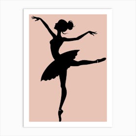 Ballerina Silhouette Art Print