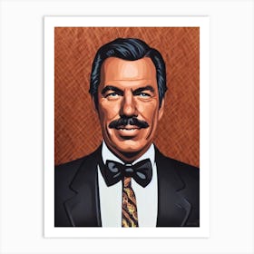 Lee Marvin Illustration Movies Art Print