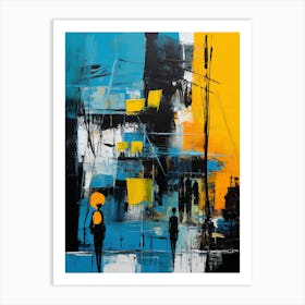 Abstract modern cityscape Art Print