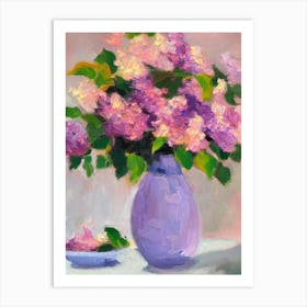 Lilac  Matisse Style Flower Art Print