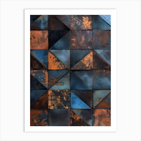 Rusty Triangles Art Print