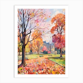 Autumn City Park Painting Castle Park Bristol 2 Art Print