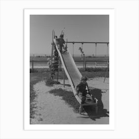 Untitled Photo Possibly Related To Children Playing On Slide At Fsa (Farm Security Administration) Labor Camp 1 Art Print