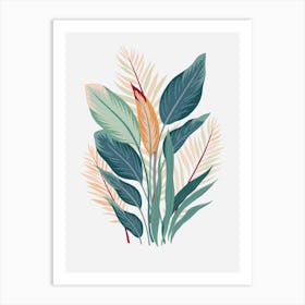 Tropical Leaves 1 Art Print