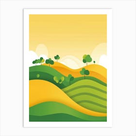 Landscape Background Art Print