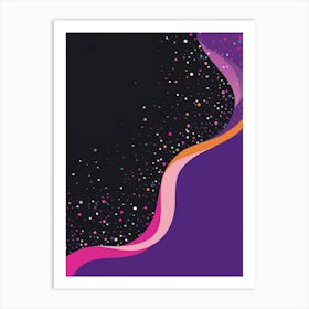 Purple Abstract Background Art Print