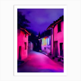 Street At Night Art Print