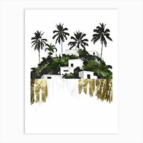 Palm Trees On The Island 1 Art Print