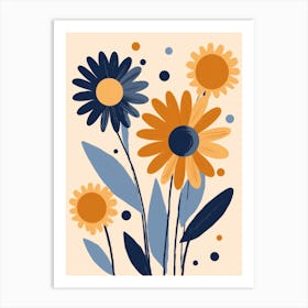 Abstract Flower Painting Art Print