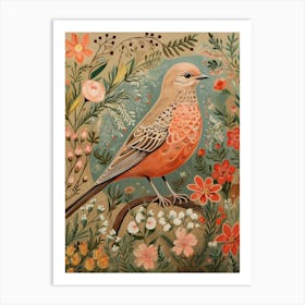 Finch 3 Detailed Bird Painting Art Print