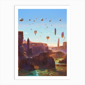 Fantasy Landscape Painting Art Print