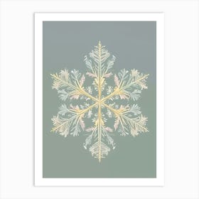 Serene Snowflake Art Print