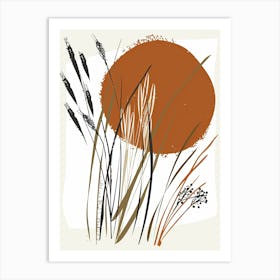 Panama City Layerscape Minimalist Bauhaus Art Print