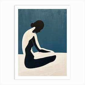 Woman In Meditation, Nude Series Art Print