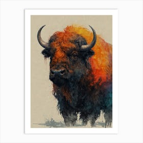 Buffalo Canvas Print Art Print