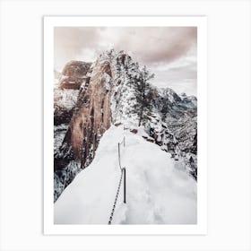 Zion In Winter Art Print