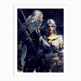 Witcher art Affiche