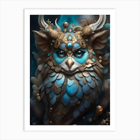 Owl god Art Print