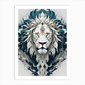 Lion art 62 Art Print