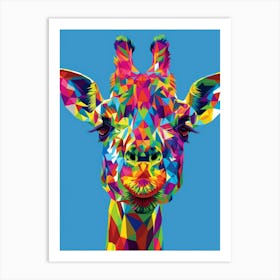 Colorful Giraffe Art Print