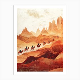 Camel Ride In The Desert 5 Art Print