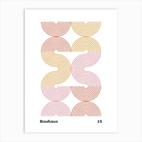 Geometric Bauhaus Poster 15 Art Print