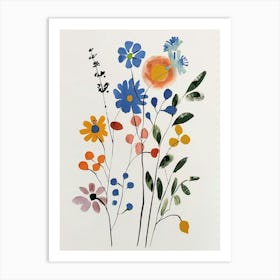 Painted Florals Gypsophila 7 Art Print