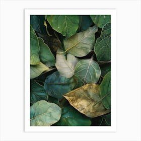 Leaves Of A Tree Art Print