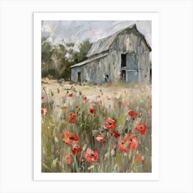 Poppies In The Field 24 Art Print