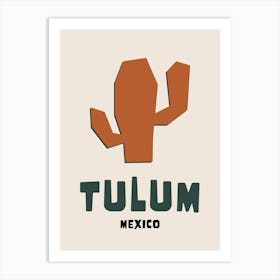 Tulum Navy Art Print