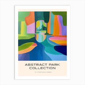 Abstract Park Collection Poster St Stephens Green Dublin 2 Art Print