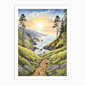 Sunset Trail Art Print