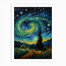 Starry Night 35 Art Print