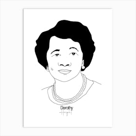 Dorothy Height American Activist Legend Art Print