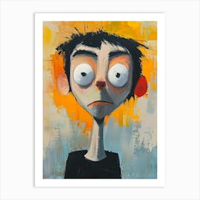 'The Boy With Big Eyes' Art Print