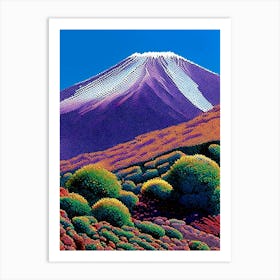 Teide National Park Spain Pointillism Art Print