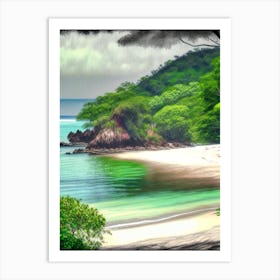 Koh Lanta Thailand Soft Colours Tropical Destination Art Print